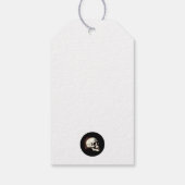 黒死病 ダンシング スケルトン ハロウィン ギフトタグ (裏面)