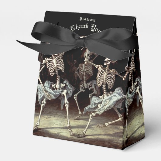 黒死病 ダンシング スケルトン ハロウィン フェイバーボックス (正面サイド)
