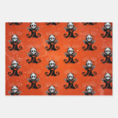 黒死紙ハロウィーン用ラッピング紙シート ラッピングペーパーシート (正面)