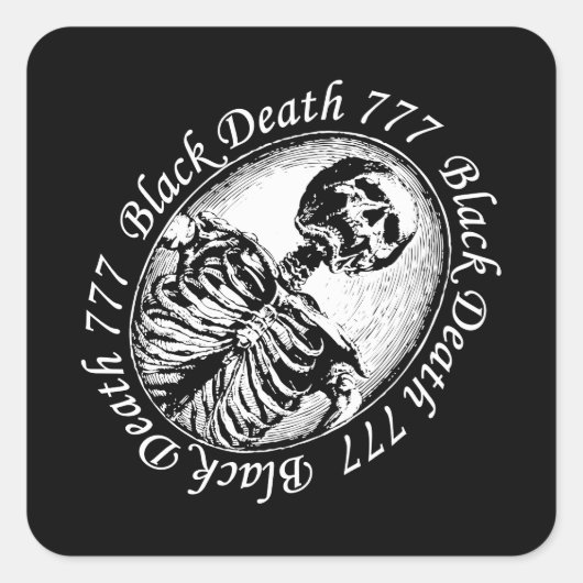 黒死777 - 13歳 スクエアシール (正面)