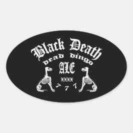 黒死777 - Dead Dingo Ale 楕円形シール