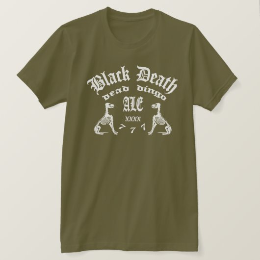 黒死777 - Dead Dingo Ale Tシャツ (デザイン正面)