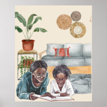 黒母娘読のTogether Wall Art