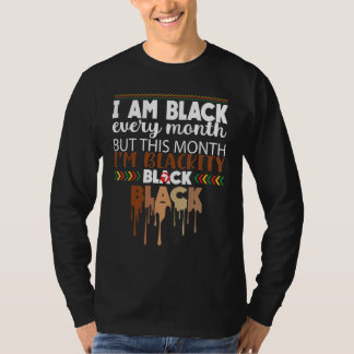 黒毎月ブラックヒストリアフリカBhm Blackki Tシャツ