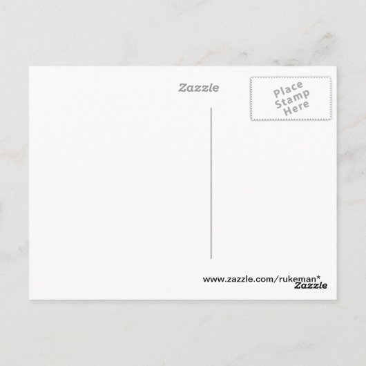 黒毛口笛アヒル2 ポストカード (裏面)