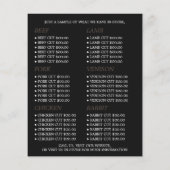 黒毛和牛、農家＆肉屋の広告 チラシ (裏面)