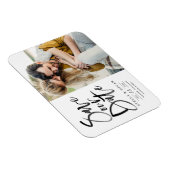 黒水彩筆の書道救の日付 マグネット (右側)