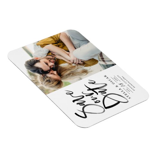 黒水彩筆の書道救の日付 マグネット (右側)