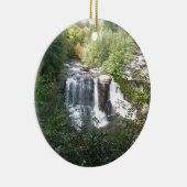 黒水熱の滝、ウェストヴァージニア セラミックオーナメント (右)