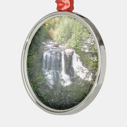 黒水熱の滝、ウェストヴァージニア メタルオーナメント (左)