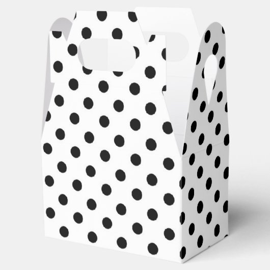 黒水玉模様文切妻用箱 フェイバーボックス (オープン)