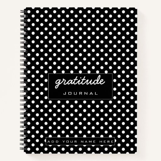 黒水玉模様謝恩ジャーナル ノートブック (正面)