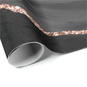 黒水色瑪瑙フェイクバラ金ゴールドグリッター ラッピングペーパー (ロールコーナー)