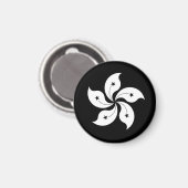 黒洋紫荊旗 マグネット (正面/裏面)