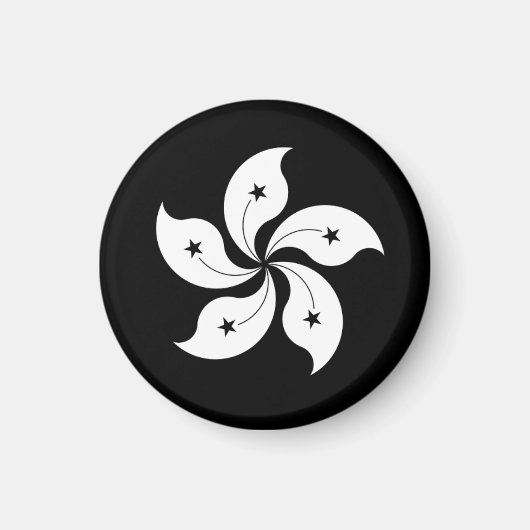 黒洋紫荊旗 マグネット (正面)