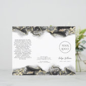 黒流大理石デザインパンフレット (スタンド正面)