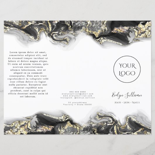 黒流大理石デザインパンフレット (正面)