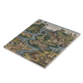 黒海から入るボスポラス海峡の眺め タイル (側面)