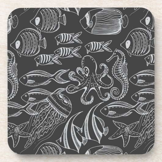 黒海の模様 コースター (正面)