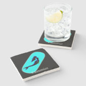 黒海中の人魚 ストーンコースター (横)