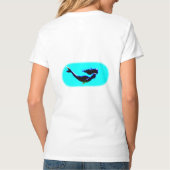 黒海中マーメイドTシャツ Tシャツ (裏面)