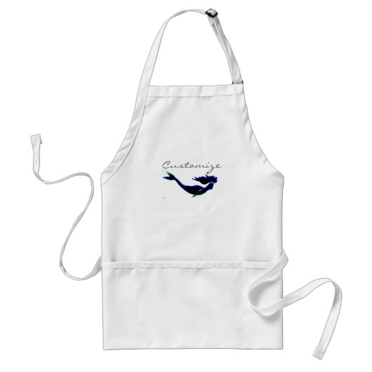 黒海底人魚カスタマイズ スタンダードエプロン (正面)