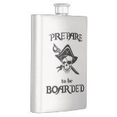 黒海賊への搭乗準備スカル フラスク (右)