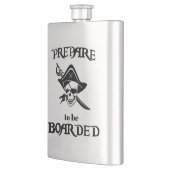 黒海賊への搭乗準備スカル フラスク (左)