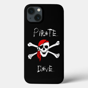 黒海賊スカルクロスボーンiPhoneカバーケース iPhone 13ケース