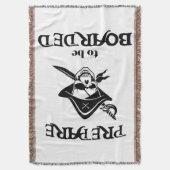 黒海賊スカル搭乗の準備 スローブランケット (正面縦)
