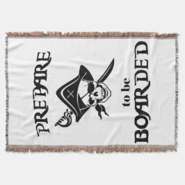 黒海賊スカル搭乗の準備 スローブランケット