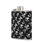 黒海賊バナースカル、クロス骨、剣 フラスク (左)