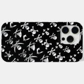 黒海賊バナースカル、クロス骨、剣 Case-Mate iPhoneケース (裏面 (横))
