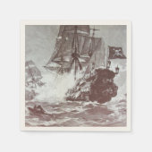 黒海賊船戦 スタンダードカクテルナプキン (正面)