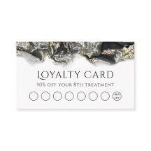黒液マーリングデザインロイヤリティカード