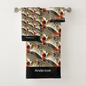 黒漁師のフライ釣りとマス バスタオルセット (インサイチュ)