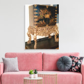 黒漆器と金ゴールド漆器 キャンバスプリント (インサイチュ (リビング))