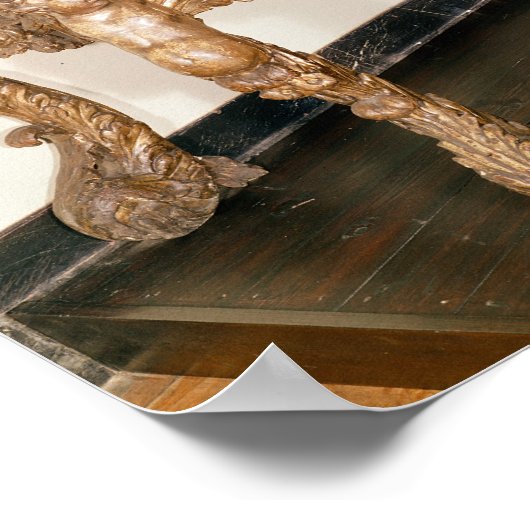 黒漆器と金ゴールド漆器 ポスター (角)