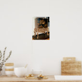 黒漆器と金ゴールド漆器 ポスター (キッチン)