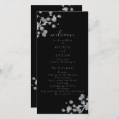 黒漆結婚式 プログラム (正面/裏面)