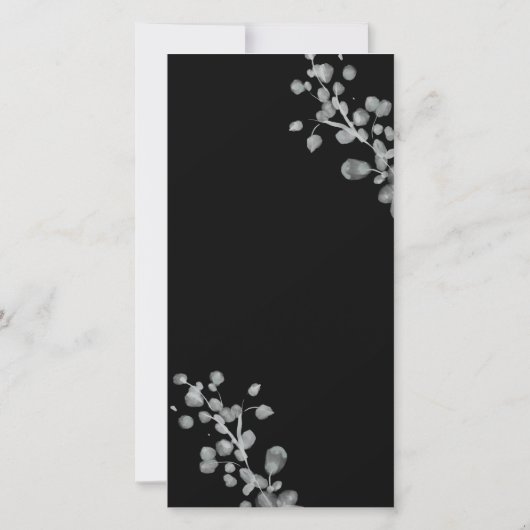 黒漆結婚式 プログラム (裏面)