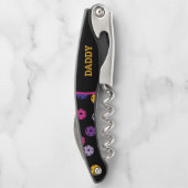 黒漬けのネオン、カスタム文字 ソムリエナイフ (裏面)