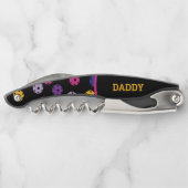 黒漬けのネオン、カスタム文字 ソムリエナイフ (裏面)