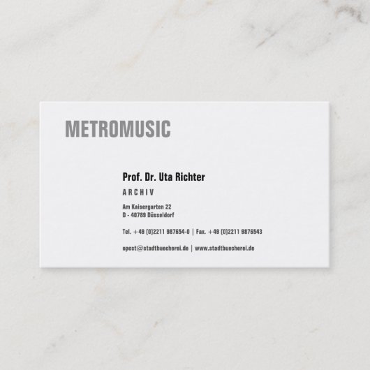 黒澄んで 名刺 (正面)