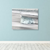 黒火山ビーチ | Vatnajokull国立公園 キャンバスプリント (インサイチュ (ウッドフロア))