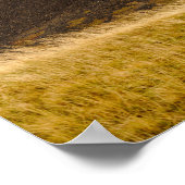 黒火山山と低雲のポスター ポスター (角)