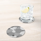 黒灰分子紙コースター ラウンドペーパーコースター (インサイチュ)