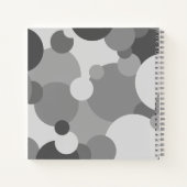 黒灰色の分子レシピ書 ノートブック (裏面)