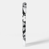 黒灰色の女モノグラムのの子バレーボール Case-Mate iPhoneケース (裏面 / 右)