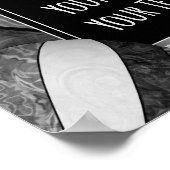 黒灰色の女子バレーボールチームの写真 ポスター (角)